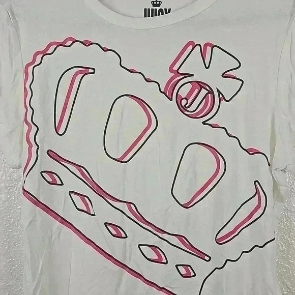 Juicy by JuicyCouture Stretchy Soft Medium Crown Graphic Tee - Picture 2 of 4